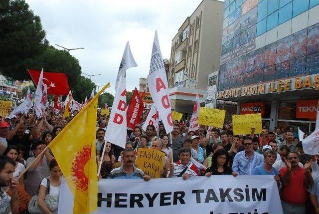 Gezi Parkındaki Olaylara Bir Tepki De Didim’den