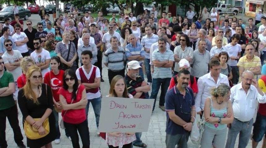 Ak&ccedil;akoca'da 'gezi Parkı' Eylemi
