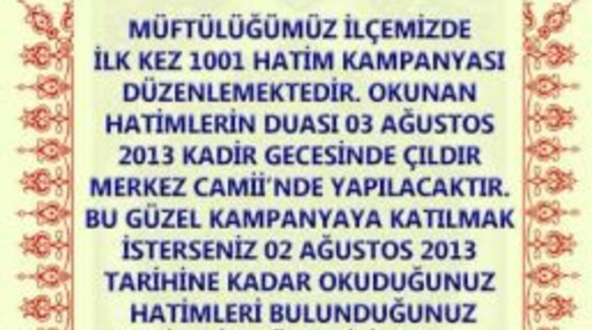 M&uuml;ft&uuml;l&uuml;k'ten 1001 Hatim Kampanyası