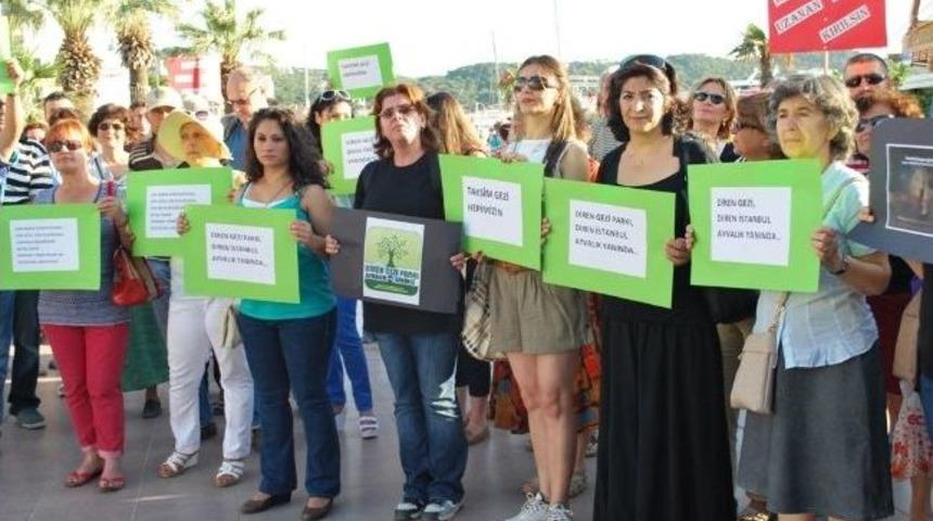 Ayvalıklı Demokrasi G&uuml;&ccedil;lerinden Taksim Tepkisi