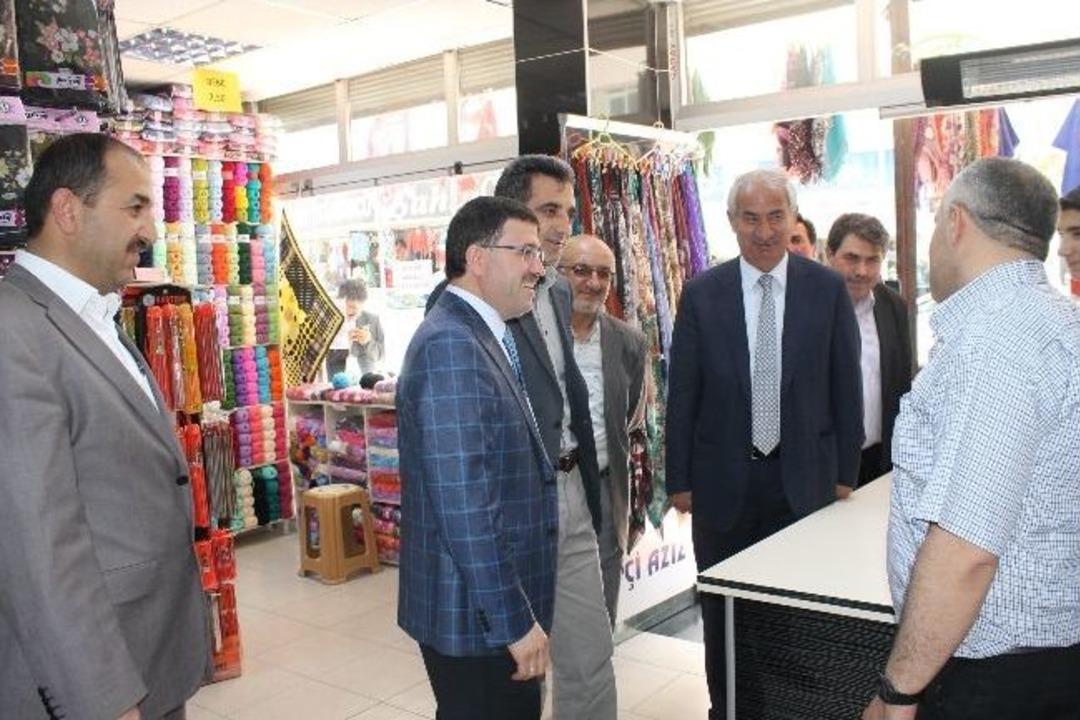 Ak Parti Yozgat Milletvekili Başer Akdağmadeni İl&ccedil;esinde Esnafı Ziyaret Etti