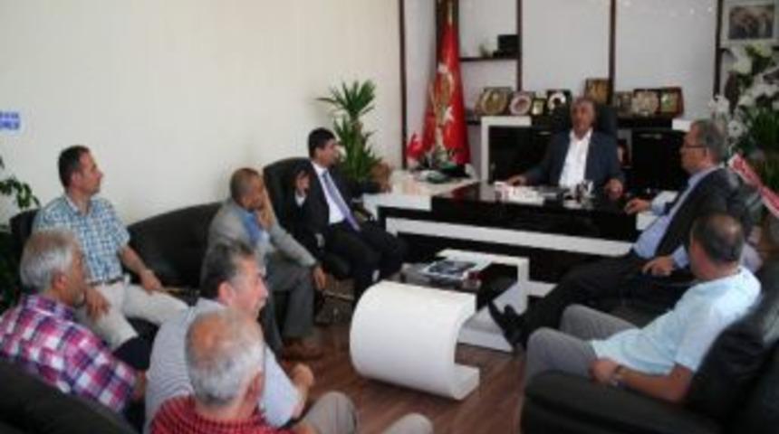 Sertel&rsquo;den Atso Başkanı Uslu&rsquo;ya &lsquo;hayırlı Olsun&rsquo; Ziyareti