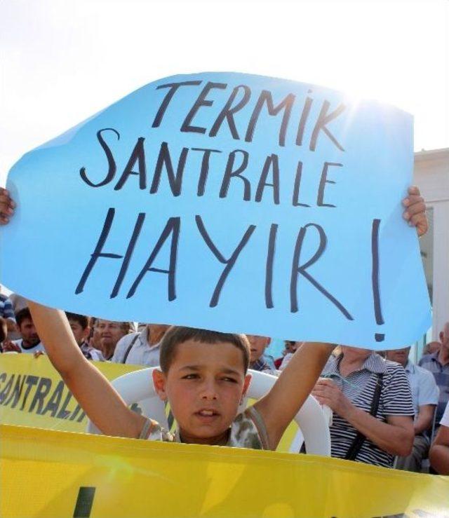 Silifke'de Termik Santral Protestosu