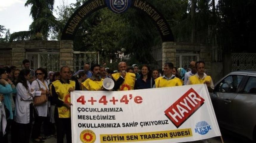 Trabzon&rsquo;da 4+4+4 Sistemine Tepkiler S&uuml;r&uuml;yor