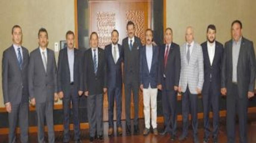 Tobb Başkanı Hisarcıklıoğlu Bolvadin Heyetini Kabul Etti