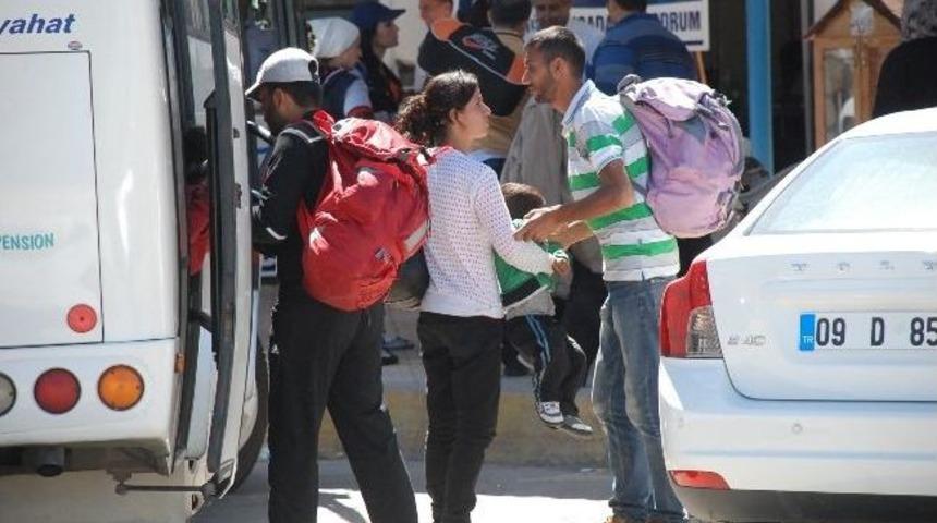 İ&ccedil; Savaştan Ka&ccedil;an Suriyeliler Didim&rsquo;de Yakalandı