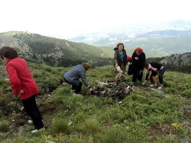 Kazdağı Milli Parkı’nda Çöp Bırakmadılar