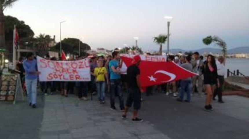 Gezi parkına Didim'den destek
