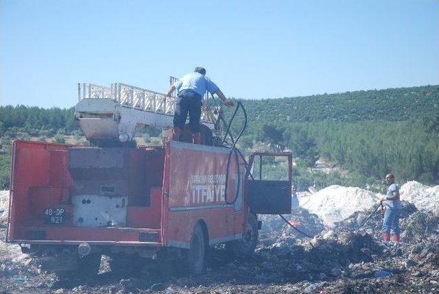 Yatağan Şehir Çöplüğünde Yangın