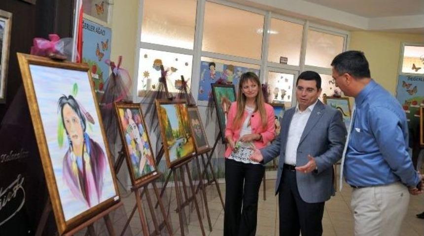 Kepezde İlk Ve Ortaokul'da Resim Sergisi A&ccedil;ıldı