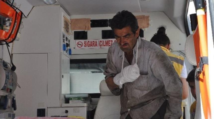 Prese Elini Kaptıran Şahsın Parmakları Koptu