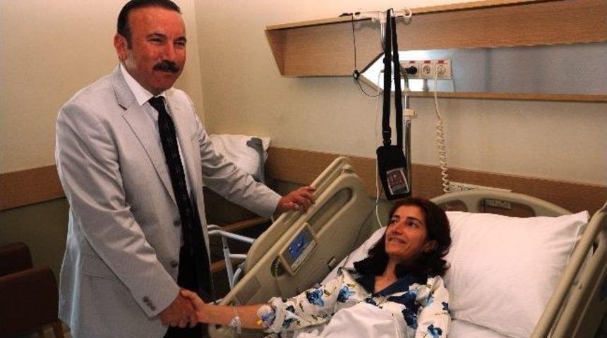 Başkan Doğan&rsquo;dan Muhtara Ge&ccedil;miş Olsun Ziyareti