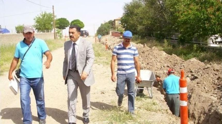 &Ccedil;i&ccedil;ekdağı'nda Doğalgaz &Ccedil;alışmaları S&uuml;r&uuml;yor