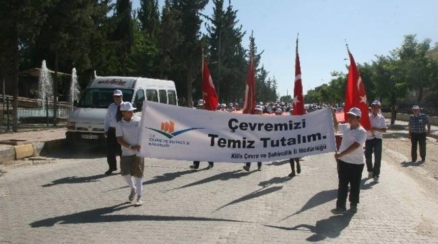 Kilis'te &Ouml;ğrencilerden &Ccedil;evre Y&uuml;r&uuml;y&uuml;ş&uuml;