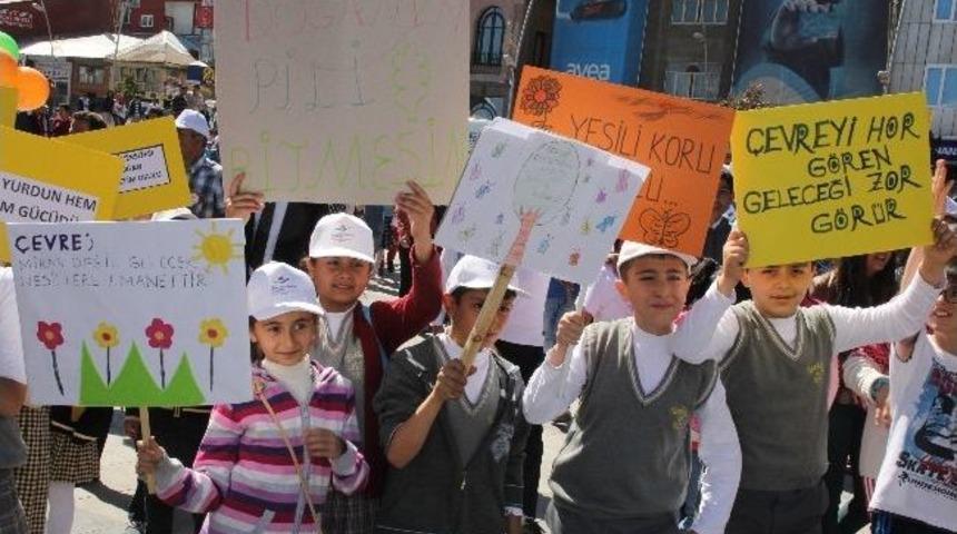 Erzurum&rsquo;da 5 Haziran D&uuml;nya Ve &Ccedil;evre G&uuml;n&uuml; Y&uuml;r&uuml;y&uuml;ş&uuml;