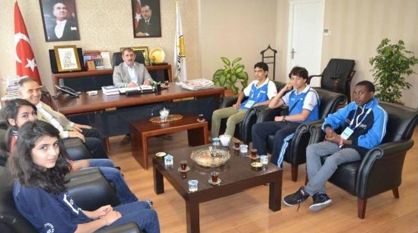 Olimpiyat &Ouml;ğrencilerinden K&ouml;ktaş'a Ziyaret