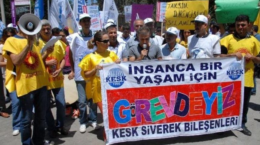 Siverek'te 'taksim Gezi Parkı' Y&uuml;r&uuml;y&uuml;ş&uuml;