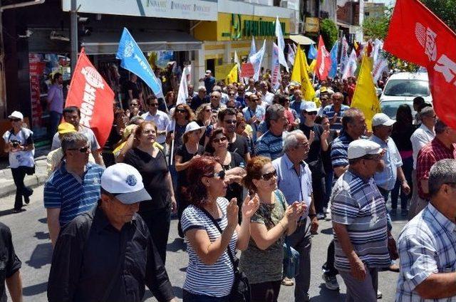 Söke’de Kamu Çalışanları Grev Ve Eylem Yaptı