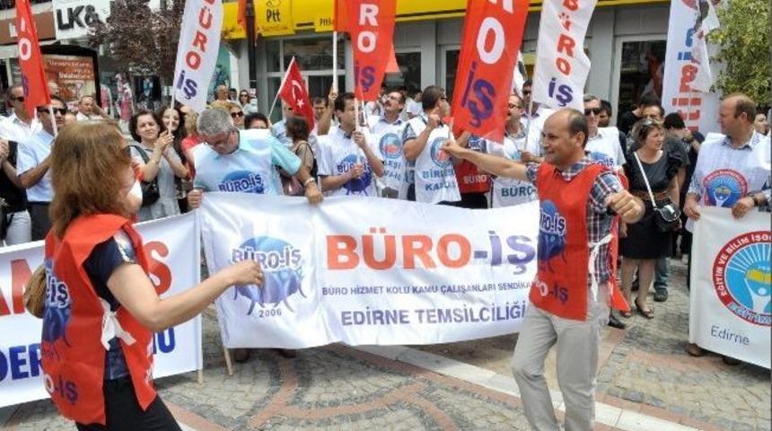 Edirne&rsquo;detaksim Eylemcilerine Davul Zurnalı Destek