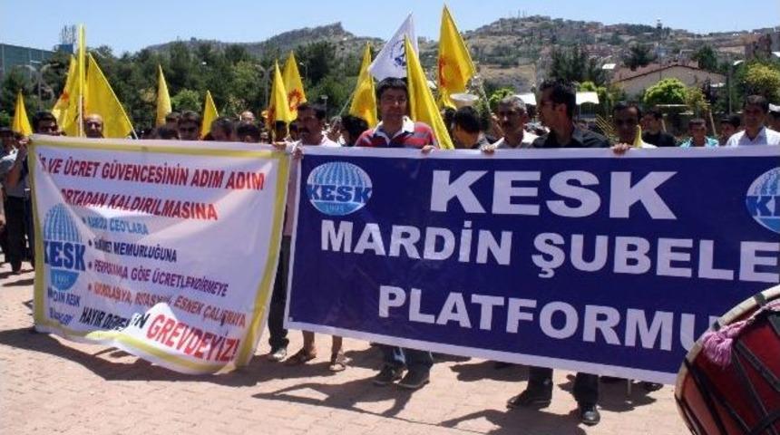 Mardin'de İş Bırakma Eylemi