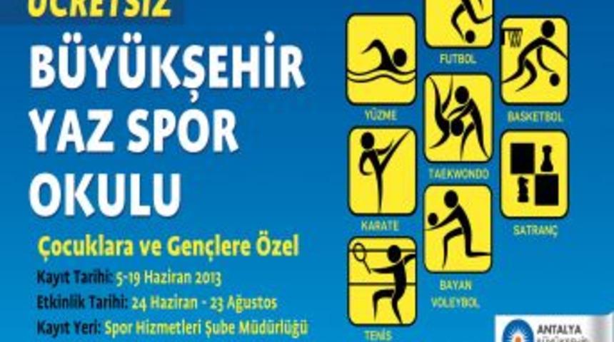 B&uuml;y&uuml;kşehir&rsquo;in Yaz Spor Okullarından 2 Bin 200 &Ccedil;ocuk Faydalanacak
