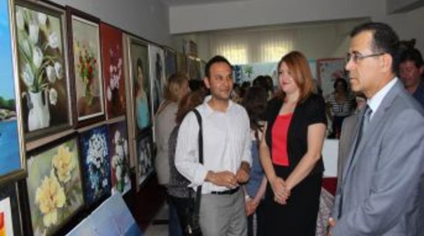 Muğla Halk Eğitim Merkezi'nin Yıl Sonu Sergileri A&ccedil;ıldı