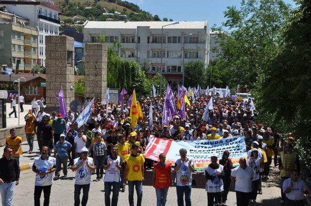 KESK Dersim Şubeler Platformu Greve Gitti