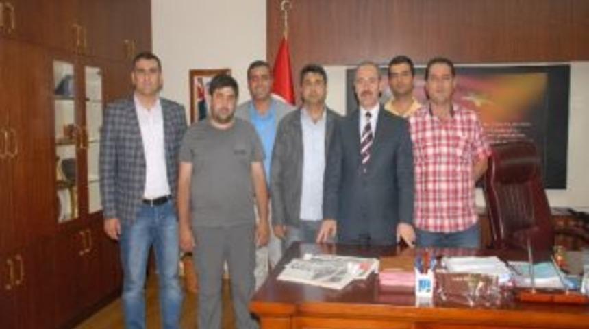İl&ccedil;elerde G&ouml;rev Yapan Gazeteciler, Vali Vedat B&uuml;y&uuml;kersoy&rsquo;u Ziyaret Etti