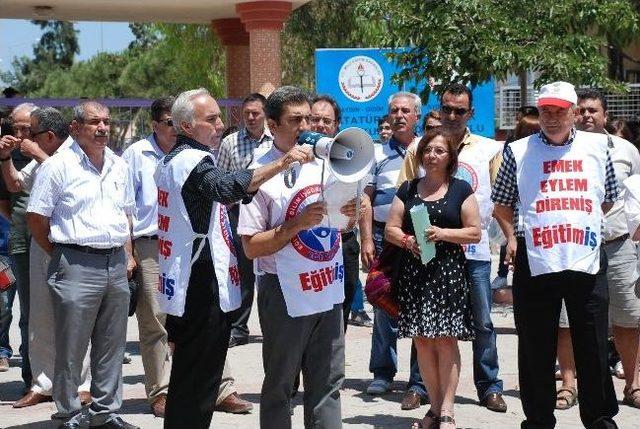 Didim&rsquo;de Eğitim Sendikaları 5 Haziran Grevinde 2