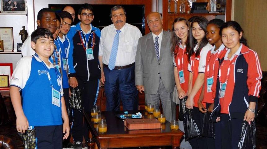 Olimpiyat &Ccedil;ocukları Konukoğlu&rsquo;nu Ziyaret Etti