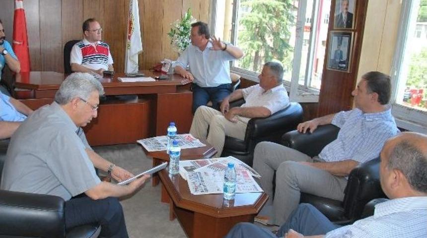 Aydın Ticaret Borsası Y&ouml;netiminde Gazeteciler Cemiyeti&rsquo;ne Ziyaret