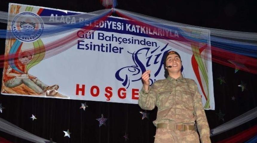 Alaca&rsquo;da &ldquo;g&uuml;l Bah&ccedil;esinden Esintiler&rdquo; Adlı Şiir Gecesi