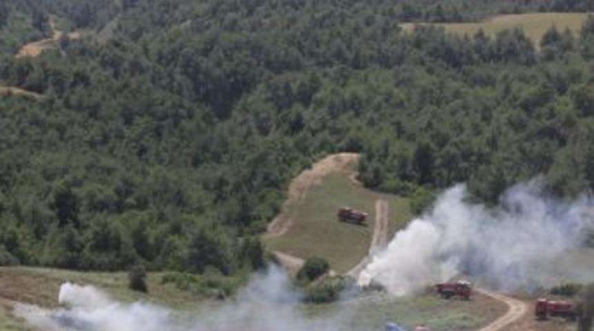 Adana'da Orman Yangını Tatbikatı Ger&ccedil;eğini Aratmadı