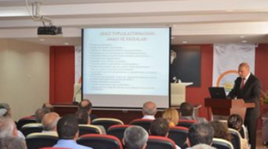 Arazi toplulaştırılması bilgilendirme toplantısı yapıldı