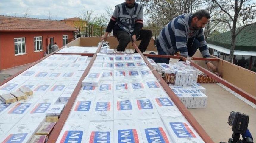 Adana'da 5 Ayda 4,5 Milyon Paket Ka&ccedil;ak Sigara Ele Ge&ccedil;irildi