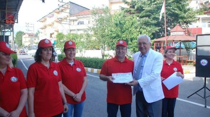 Gönüllü İtfaiyecilere Sertifikaları Verildi