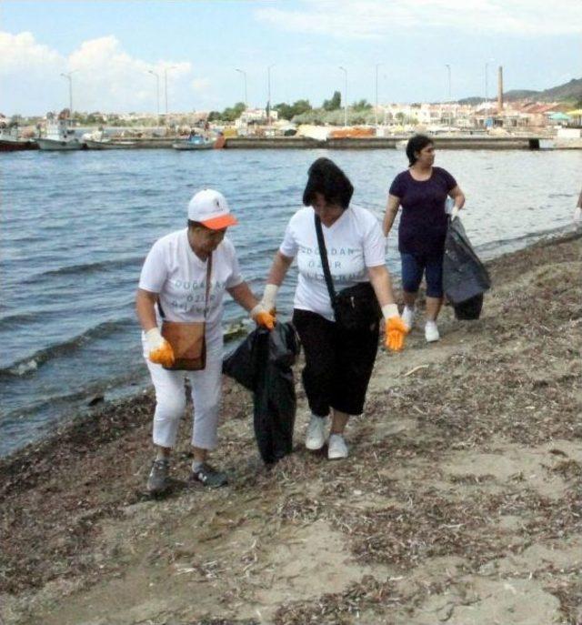 Parti Okulu Mensupları Plaj Temizliği Yaptı