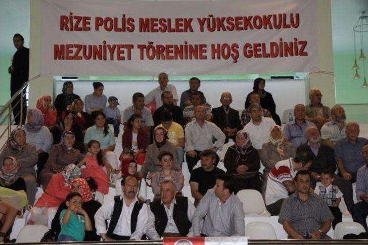 Rize Polis Meslek Yüksek Okulu 187 Öğrenciden Oluşan İlk Mezunlarını Verdi