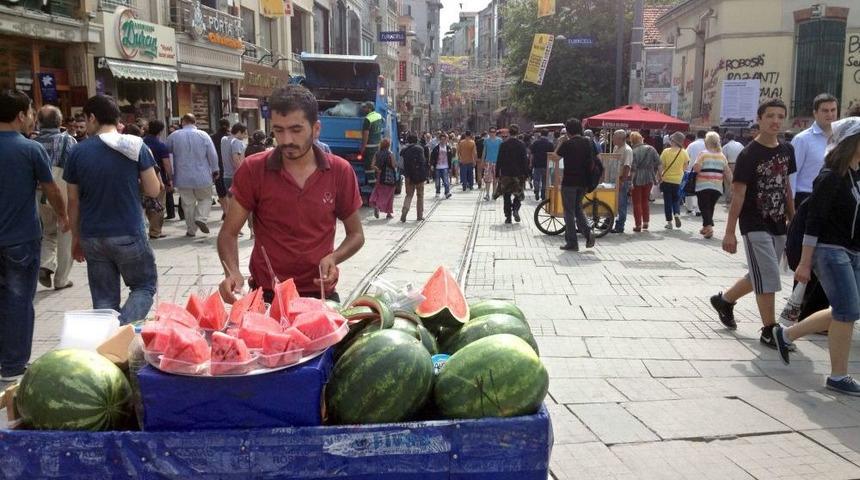 Taksim&rsquo;i Işbortacılar Bastı