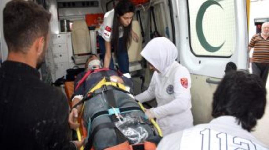 Teleferik Inşaatından D&uuml;şen Iki Iş&ccedil;i Hastanelik Oldu