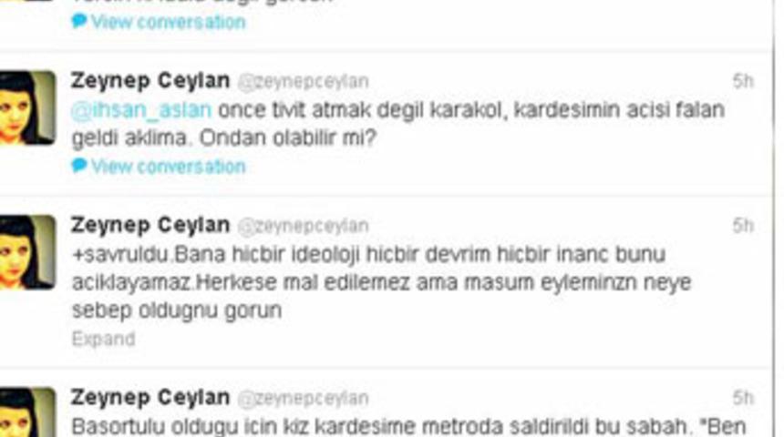 Metroda baş&ouml;rt&uuml;l&uuml; kıza saldırı