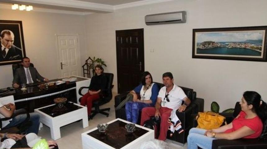 Ab Grundtvig Proje Ekibi Kaymakam Yıldız'ı Ziyaret Etti