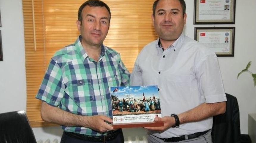 Uşak Zabıta M&uuml;d&uuml;r&uuml; Yaşar&rsquo;dan Odunpazarı&rsquo;na Ziyaret