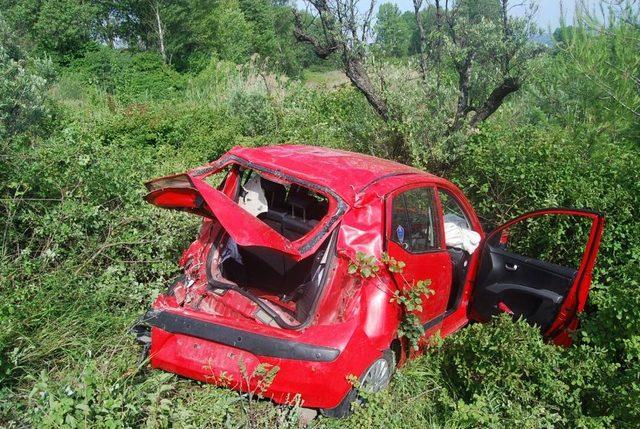 Kontrolden &Ccedil;ıkan Aracıyla Zeytinliğe U&ccedil;an S&uuml;r&uuml;c&uuml; &Ouml;ld&uuml; 1