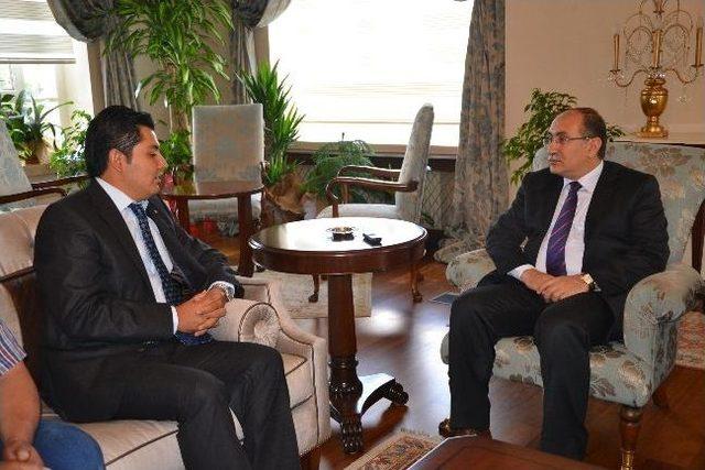 Kiraz Üreticileri Birliği’nden Vali Savaş’a Ziyaret 1