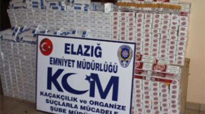 Elazığ&rsquo;da ka&ccedil;ak sigara operasyonu