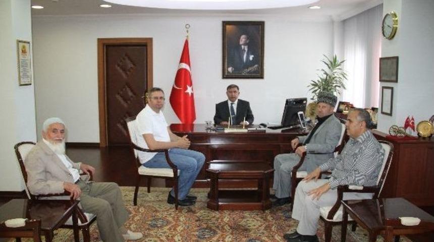 Kabartay Balkarya Cumhuriyeti Diyanet İşleri Başkanı Hazret Ali Dzasejev&rsquo;den, Vali Yılmaz&rsquo;a Ziyaret