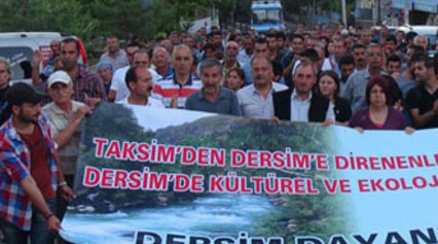 Tunceli'de 3'n&uuml;c&uuml; k&ouml;pr&uuml; protestosu