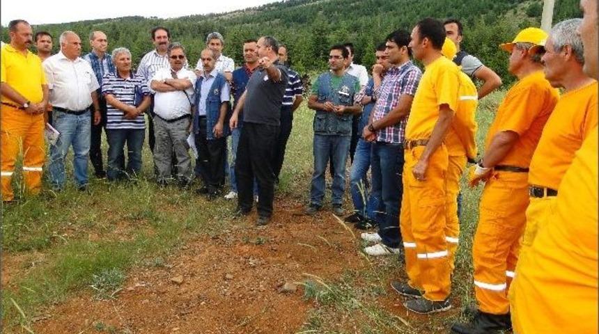 Beyşehir&rsquo;de Orman Yangını Eğitimi Ve Tatbikatı