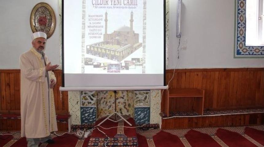 &Ccedil;ıldır&rsquo;da Yeni Cami İ&ccedil;in Kollar Sıvandı